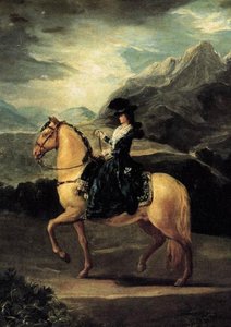 Equestrian Portrait of María Teresa de Vallabriga by Francisco de Goya